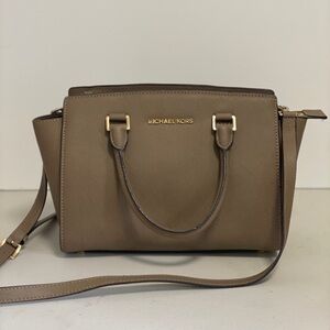 Michael Kors, Handbag and Crossbody Bag, Taupe
